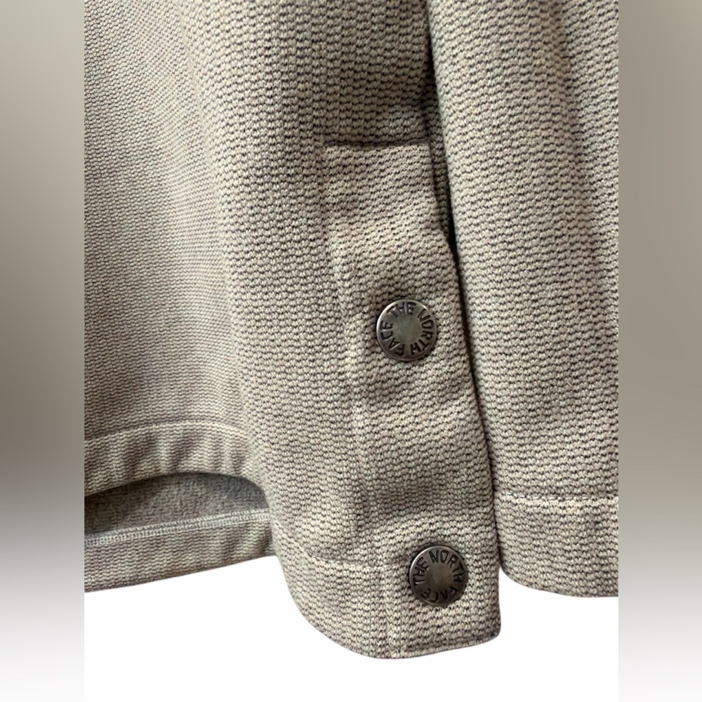 The North Face Knit Stitch Fleece Pullover Snap Hoodie- Women’s Medium - Picture 6 of 9